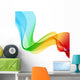 Abstract colorful background. Spectrum wave. Wall Decal