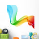 Abstract colorful background. Spectrum wave. Wall Decal