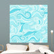 Abstract Wave Pattern for Wall Decal