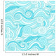 Abstract Wave Pattern for Wall Decal