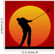 golfer in the sunset 