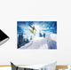 Snowboarder Jump against Sky Wall Decal
