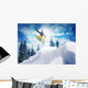 Snowboarder Jump against Sky Wall Decal