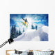 Snowboarder Jump against Sky Wall Decal