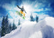 Snowboarder Jump against Sky Wall Decal
