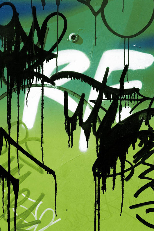 Close-up of graffiti on wall Wall Mural