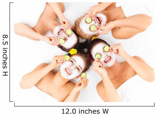 Four friends enjoying time in spa 