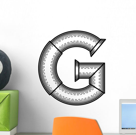 Steampunk Font Wall Decal Design 3