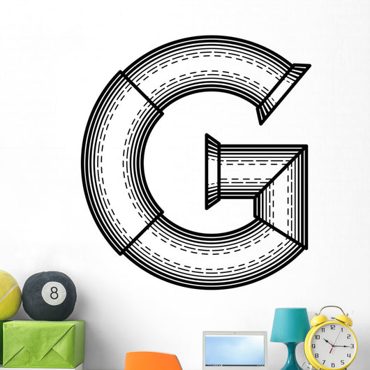 Steampunk Font Wall Decal Design 3