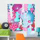 Bright Pattern Coral Wall Decal