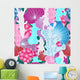 Bright Pattern Coral Wall Decal