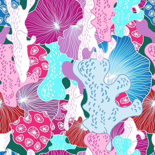 Bright Pattern Coral Wall Decal