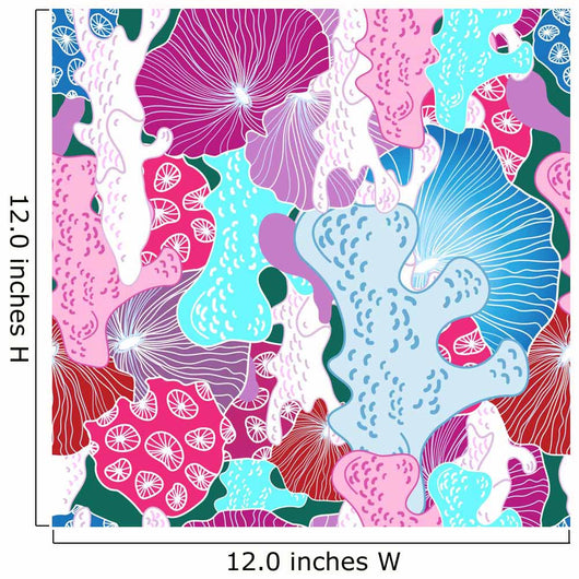 Bright Pattern Coral Wall Decal
