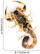 Brown Scorpion Wall Decal