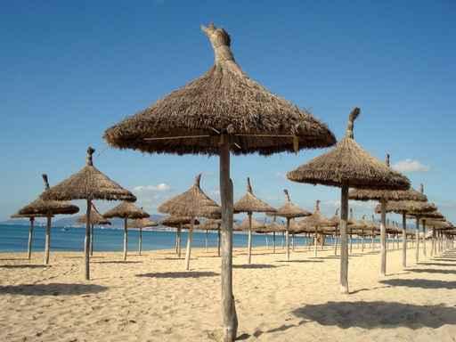 Parasols Beach Wall Decal