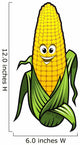 Healthy fresh yellow corn vegetable on the cob Wall Decal