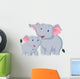 Mother and Baby Elephant Wall Decal