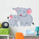 Mother and Baby Elephant Wall Decal