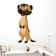 Cute meerkat cartoon Wall Decal