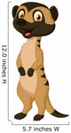 Cute meerkat cartoon Wall Decal