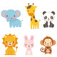 Sweet Zoo Animals Wall Decal Sticker Set Wall Decal