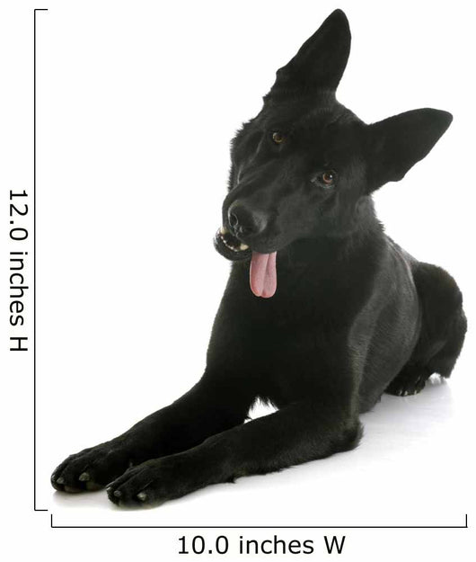 Black German Shepherd Wall Decal