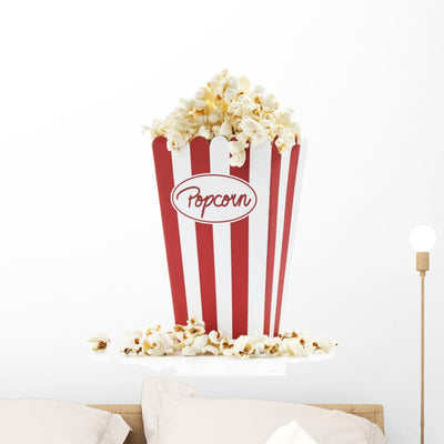 Popcorn Wall Decal shown on a wall