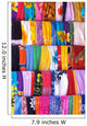 Colorful Mexican Textile in Marketplace Wall Mural