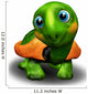 Green Turtle Baby 3D Wall Decal