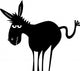Cartoon Donkey Wall Decal