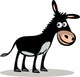 Happy donkey Wall Decal