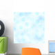 Blue and White Abstract Wall Decal