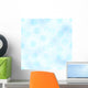 Blue and White Abstract Wall Decal