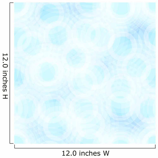 Blue and White Abstract Wall Decal