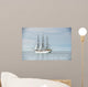 Tall ship on blue water horizontal 