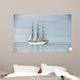 Tall ship on blue water horizontal 