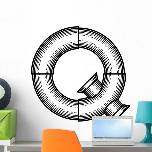 Steampunk Font Wall Decal Design 1