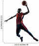 african man basketball player jumping dunking silhouette Wall Decal