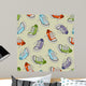 Sneakers Seamless Pattern Wall Decal