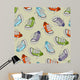 Sneakers Seamless Pattern Wall Decal