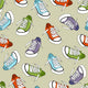 Sneakers Seamless Pattern Wall Decal