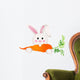 Bunny Eating Carrot Wall Decal