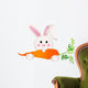 Bunny Eating Carrot Wall Decal