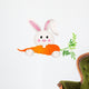 Bunny Eating Carrot Wall Decal