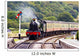 A steam train approaching the station Wall Mural