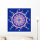 Blue mandala Wall Mural