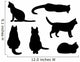 Six Black Cats Wall Stickers Wall Decal