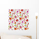 Seamless Pattern with Ladybirds Wall Decal