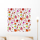 Seamless Pattern with Ladybirds Wall Decal