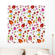 Seamless Pattern with Ladybirds Wall Decal